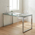 Minimalist Glass Office Table